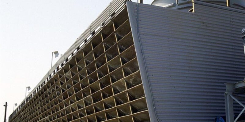Torre de enfriamiento de madera tratada en Madera Mac
